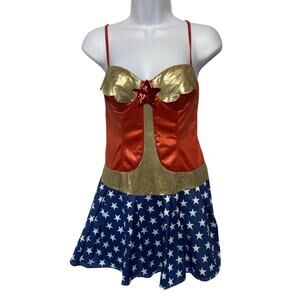 Leg Avenue American Wonder Woman Halloween Cosplay Costume Size S/M Dress only